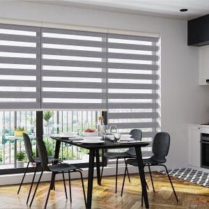 Rèm cầu vồng màu ghi phòng bếp tại Hà Tĩnh mã XP101