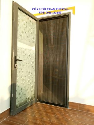 Cửa lưới chống muỗi dạng xếp 1 cánh tại Hà Tĩnh 2